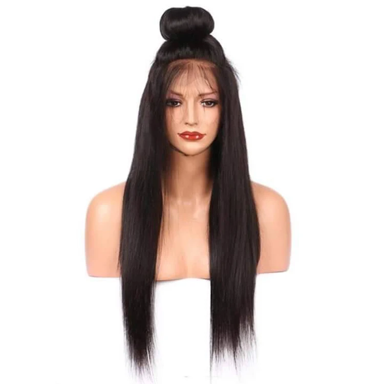 

Free Shipping Glueless Brazilian Hair Full Lace Wig 8A Grade Straight Human Hair Full Lace Wigs