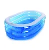 Transparent Blue Inflatable kids paddling Pool