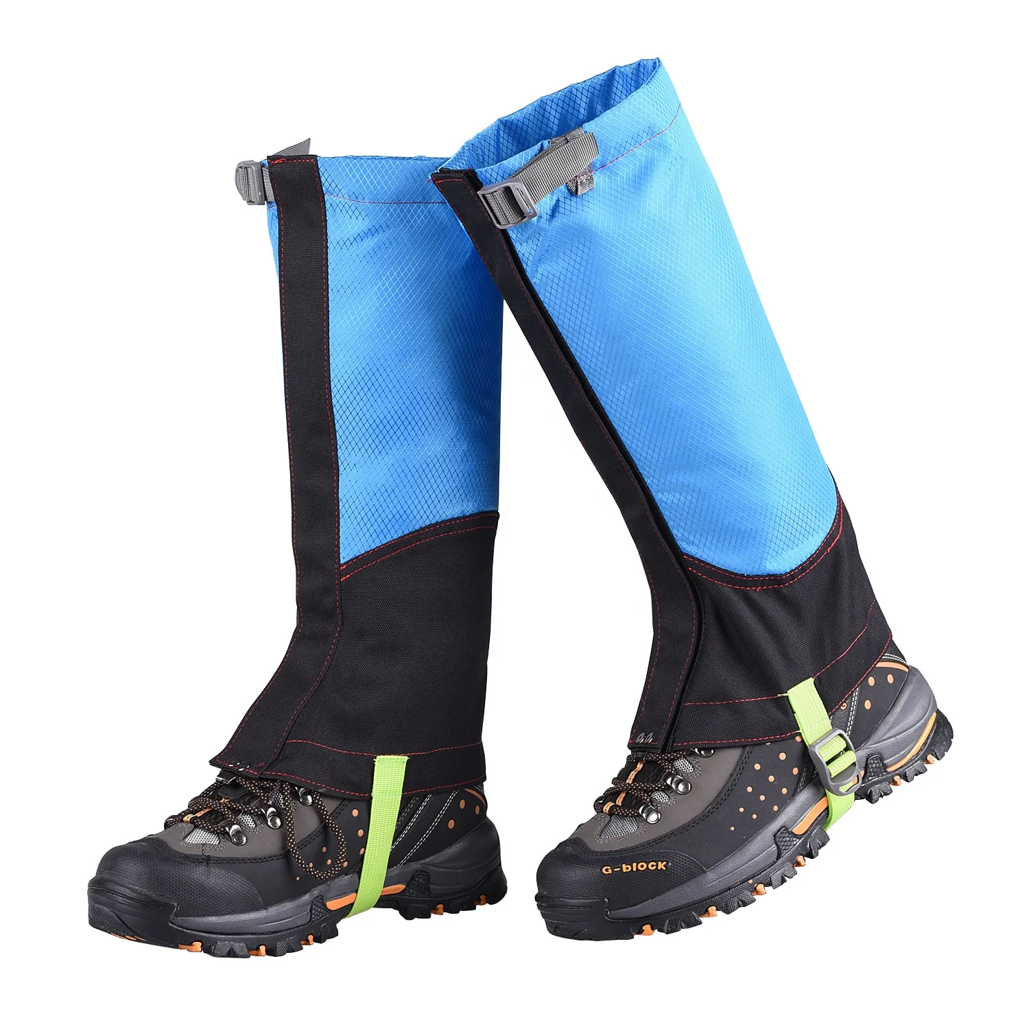 

Outdoor Hiking Trekking Waterproof Snow Snake Proof Legging Gaiters for Camping Climbing, Black/blue/red