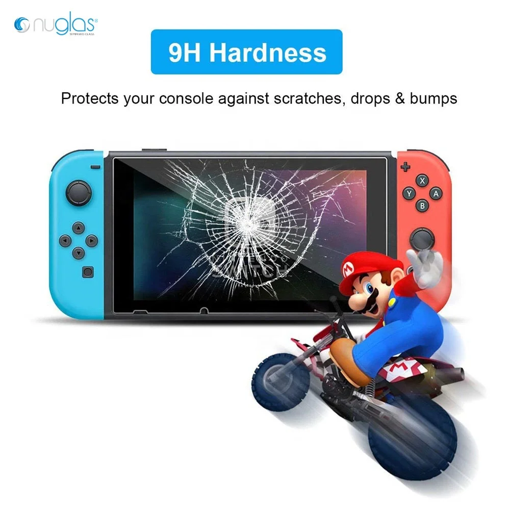 
Nuglas tempered glass ultra clear 9h 0.33mm screen protector for Nintendo Switch 