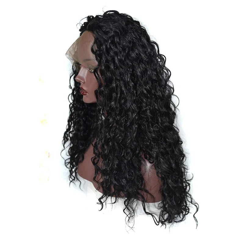 

Synthetic Lace Front Wigs Hear Resistant Synthetic Wig Natural Black Color Straight Body Wave Kinky Curly High Temperature Fiber