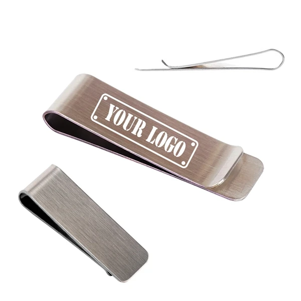 

Custom Logo Silver/Gold Money clip Stainless Money clips