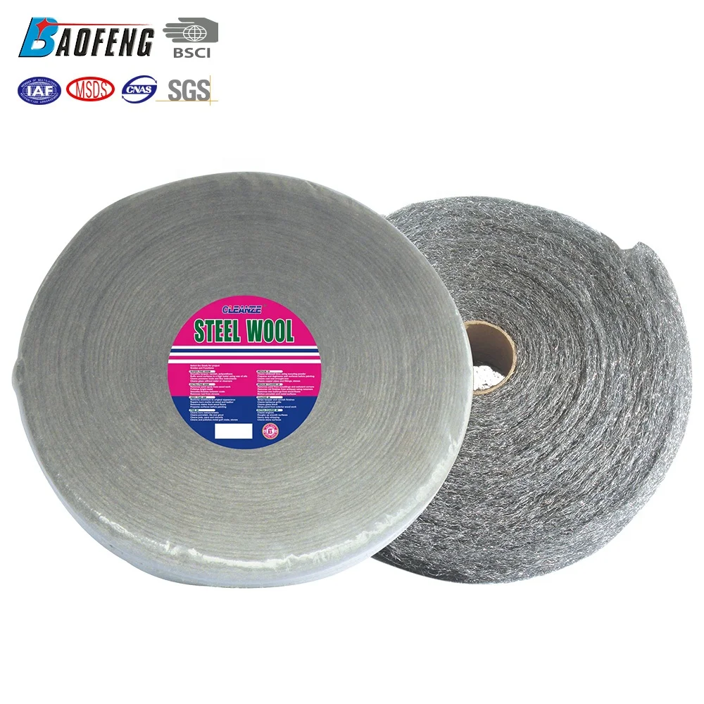 

Steel wool roll grade 0#, Black