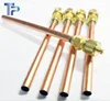 Refrigerant copper tube refilling AC charging access check valves