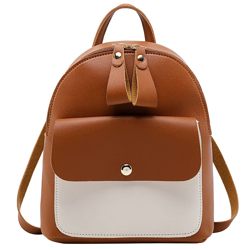 Korean Style Cute Shoulder Bag Mini Leather Backpack For Girls Thread