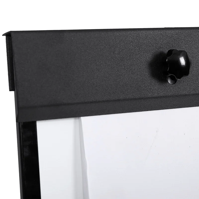 
Standard size black frame metal easel tripod whiteboard flip chart with paper 