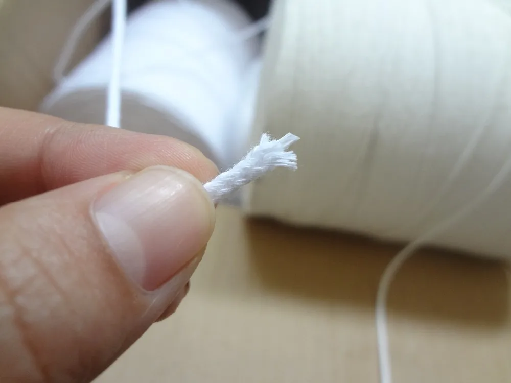100 Pure Nonsmoke Cotton Yarn Candle Wick Thread Roll Paraffin Wax