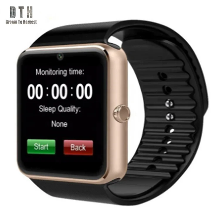 Waterproof phone gt08 smartwatch sim card Camera bluetooth gt08 smartwatch for android Touch Screen