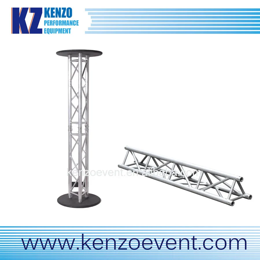 Customized square triangle truss aluminum DJ booth truss lectern