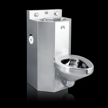 American Style Floor Mount One Piece Jail Cell Toilet With Sink Stainless Steel Prison Combination Toilet For Sale Buy Prison Combination