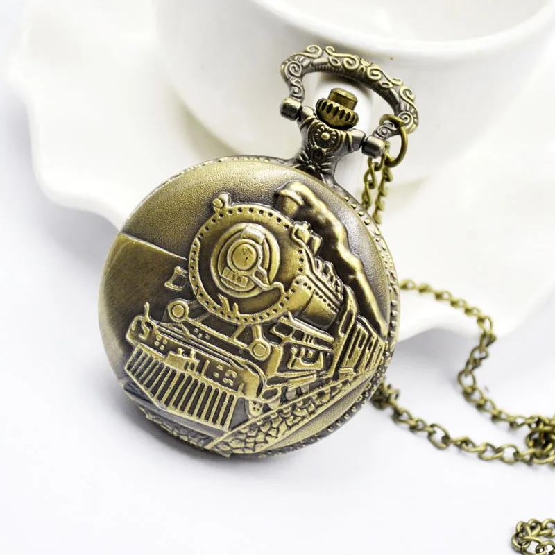 

Pocket watch With Train Wholesale Directly Factory Price Antique Pocket Watches, Silver/gold/copper/black...