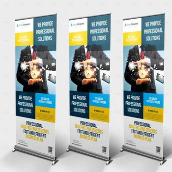 Disesuaikan Iklan Layar Lebar Roll Up Banner Berdiri/tarik 