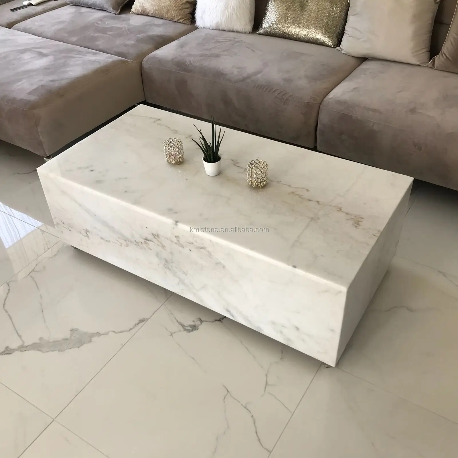 Desain Furnitur Ruang Tamu Meja Marmer Putih Buy Marble Table