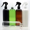 HeLun In Stock 500ml Amber Green Clear Black Cosmetic Cleaner Detergent PET Plastic Spray Bottle