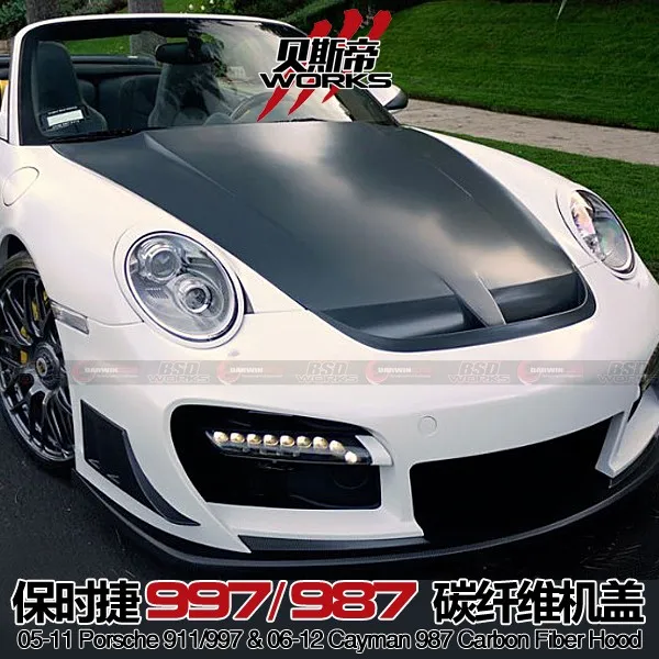 Darwinpro 05-12 Carrera 911 997 Carbon Fiber Hood Bonnet - Buy