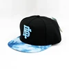Hats For Cool Young People Men's Twill High Quality Cheap Price Flat Brim Black Customize Snapback Hat Hip Hop Cap Wholesales