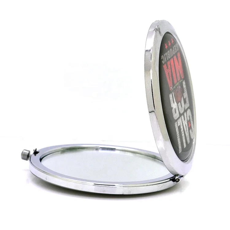 New Products On China Market Wholesale Metal Round Shape Compact Mirror
