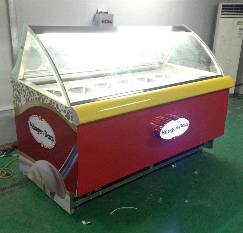 New Product Supermarket Ice Cream Freezer Cabinet Helado Display ...