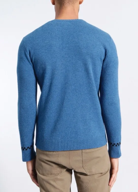 Men's 100% Lamswool Floating Jacquard Knitted Sweater - Buy Floating ...