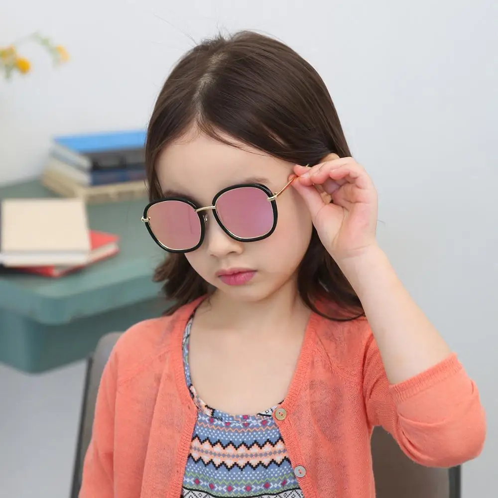 

M255 Cheap Promotional Children Fashionable Kids Mirror Sunglasses Uv400 Lunettes De Soleil Enfants