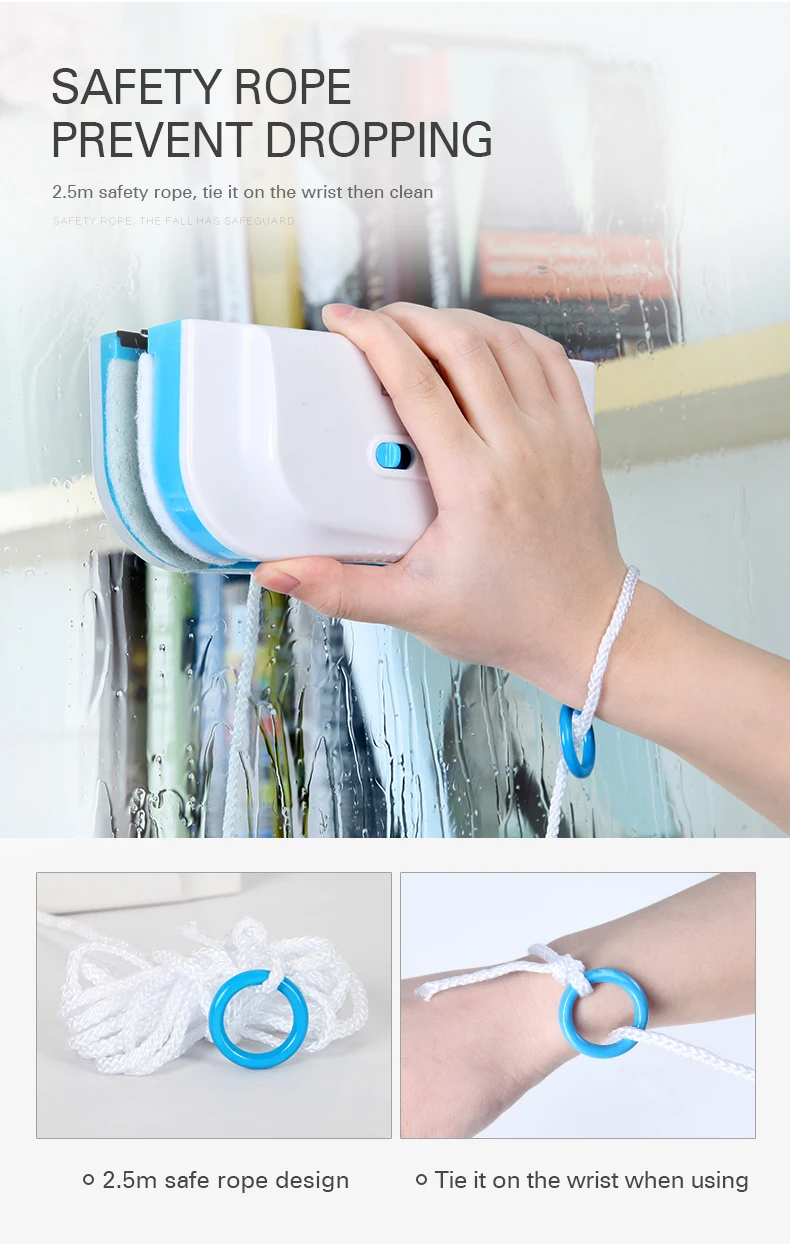 Boomjoy new product  Double side magnetic glass cleaner window cleaner tools