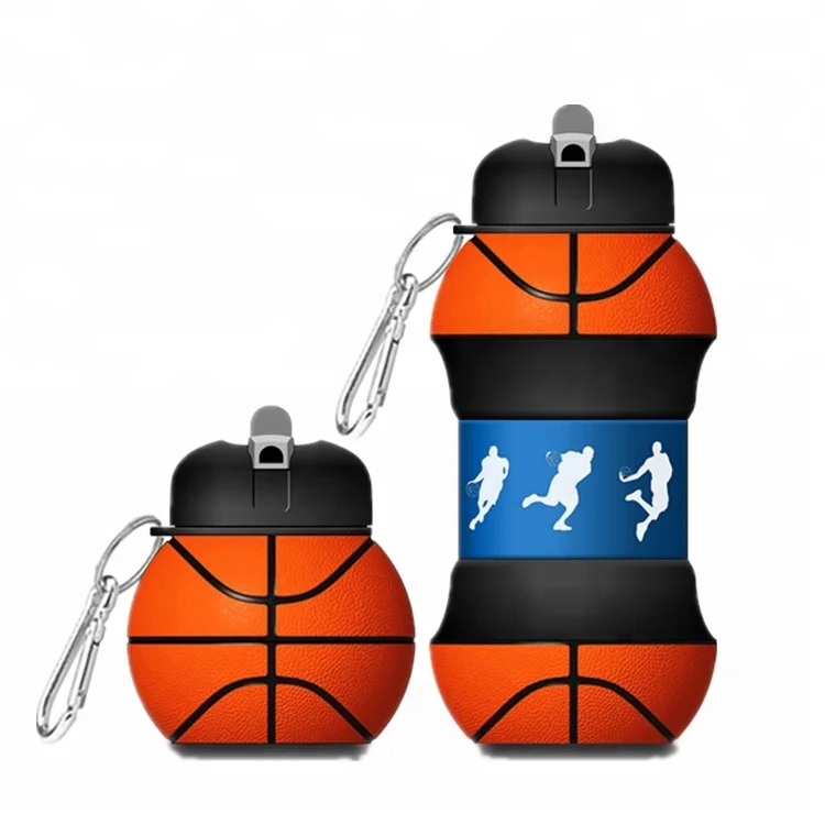

Basketball Shape Silicone Cycling Running Kids Water Bottle Bulk