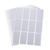 Sheets Silver Square Label Shape Scratch Off Stickers