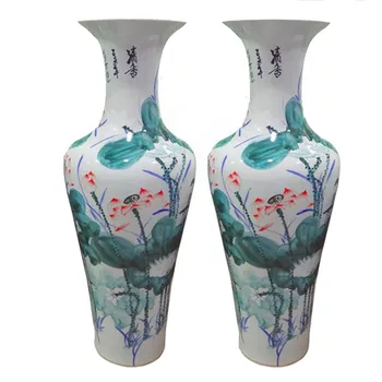 1 2m Floor Decor Handpainted Jingdezhen Large Chinese Vases Buy Jingdezhen Large Chinese Vases Home Goods Floor Vases Ceramic Large Floor Vase