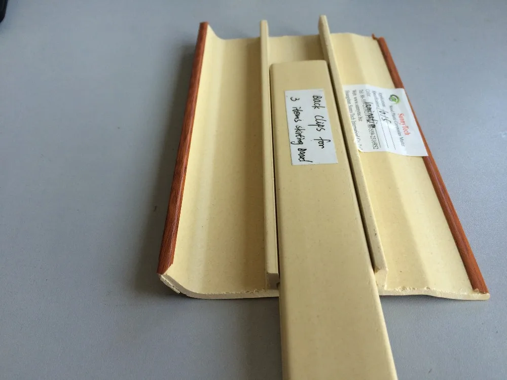 Factory Price Wood Grain Wpc Skirting Board,Pvc Composite Baseboard ...