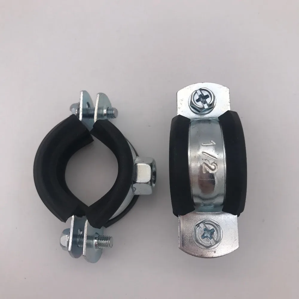 Rubber Heavy Dduty Pipe Clamp Nut Of M8 Or M10 With Pvc Black Rubber ...