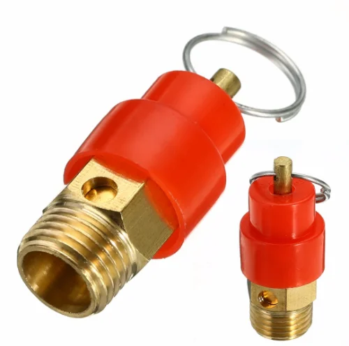 

1/4''120PSI Air Compressor Safety Relief Valve Pressure Release Regulator  For Pressure Piping/Vessels, Gold