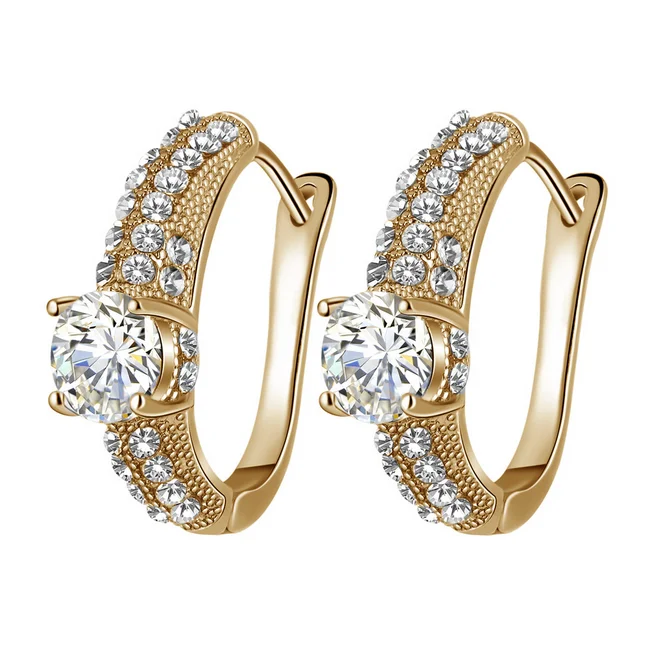 

Fashion earring full zircon hoop earring for women