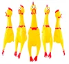 Promotional Soft Plastic Squeeze Shrilling Screaming Chicken Animal Toys for Kids