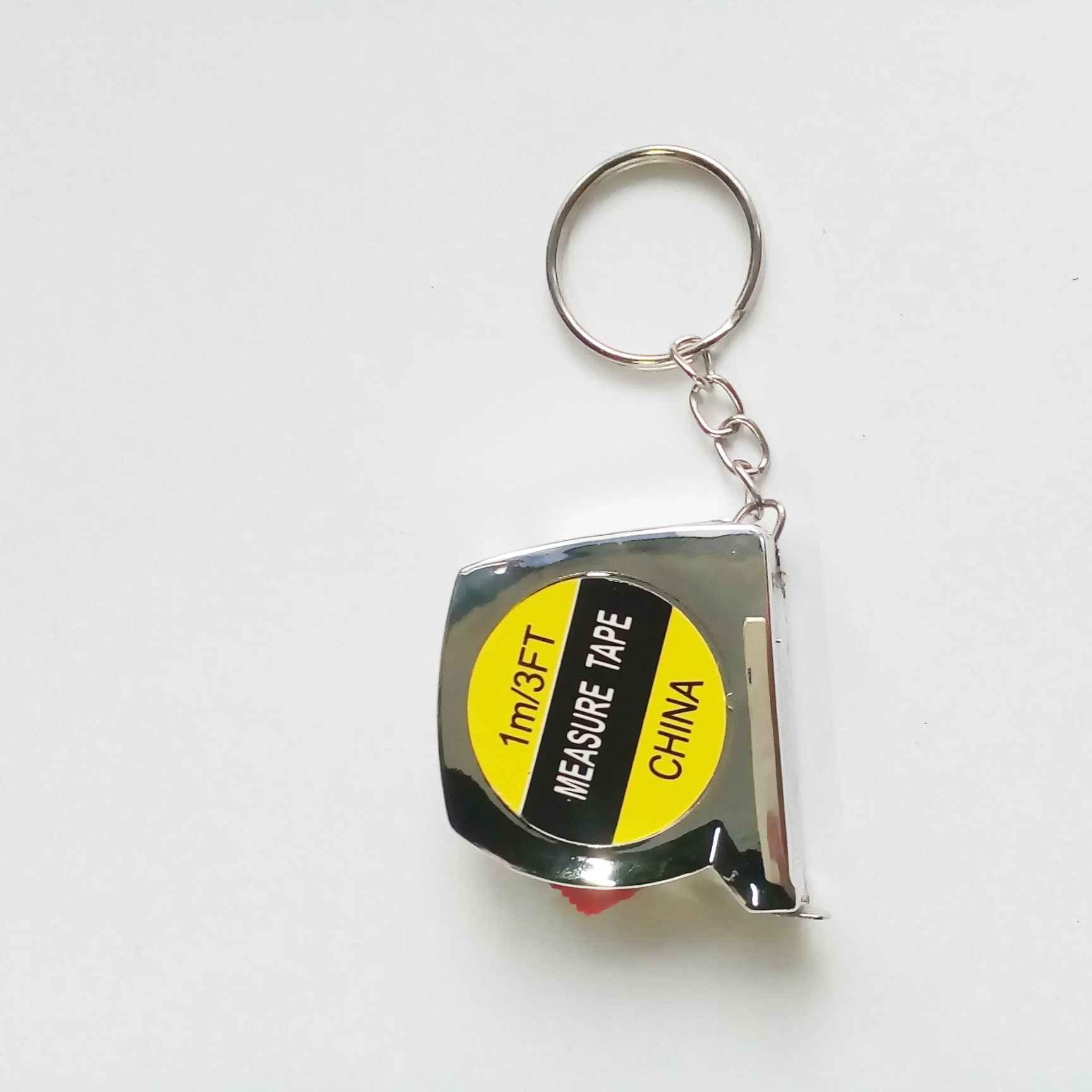 

Free shipping Mini Steel Tape Measure Keychain With Custom Logo, Any customized pantone color is ok
