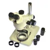 HAYEAR 7X-45X Trinocular Stereo Microscope WF10X20 Eyepiece Simul Focal Trinocular Microscope 45 degree Head 56 LED Light