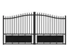 Factory Supply European Standard customized color aluminum gate for villa, garden & courtyard guarding your home