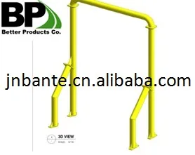 Green Powder Coated fence posts | Steel U channel | U tubes for Orchards