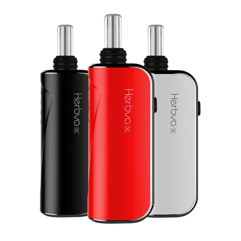 

Airistech Herbva X 3-in-1 dry herb wax and thick oil vaporizer Mod Starter Kit, Black/white/red