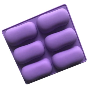 Image of Custom Silicone Square Bar Silicon Oval Mould 3d Soap Making Mold