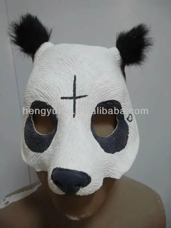 Panda Maske Tiermaske Pandabär Cro Pandamaske Bärenmaske Bär Maske Karneval 