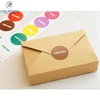 19.5cmx12.5cmx4cm kraft paper gift box envelope type kraft cardboard boxes package for wedding party invitation cards