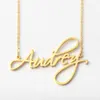 minimalist jewelry gold plated name necklace custom personalized any words necklace for women jewelry