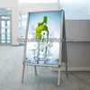 A1 double side advertising display product sandwich aluminum metal display stand