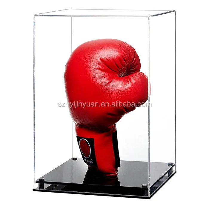 Acrylic Boxing Glove Display Case Horizontal Plexiglass Boxing Glove