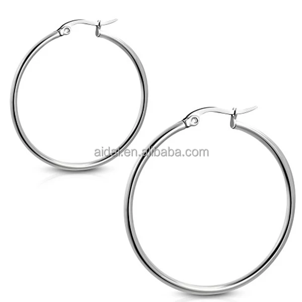 

Round earrings design female clothing accessories stainless steel hoop earrings
