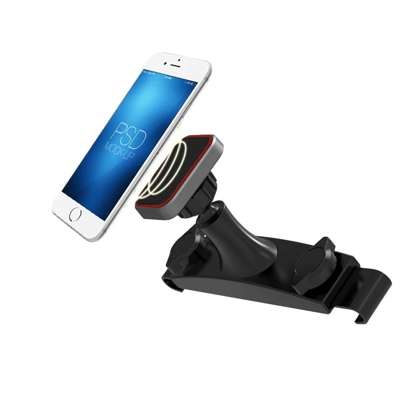 XMXCZKJ Car Headrest Mount Holder Backseat Headrest Magnetic Holder Mount Mobile Phone Tablet For iPhone X 8 Universal