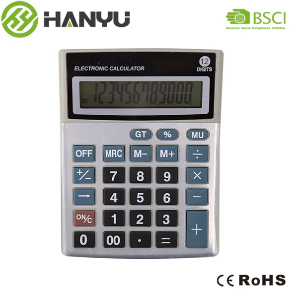 12-Digit Electronic Calculator for Accountant
