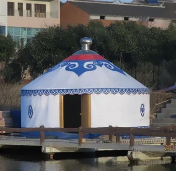 Grote Winter Mongoolse Yurt,Houten Ruimte Mongolian Tent Winter Yurt Luxe Mongoolse Tent Gebruikt Voor Outdoor
