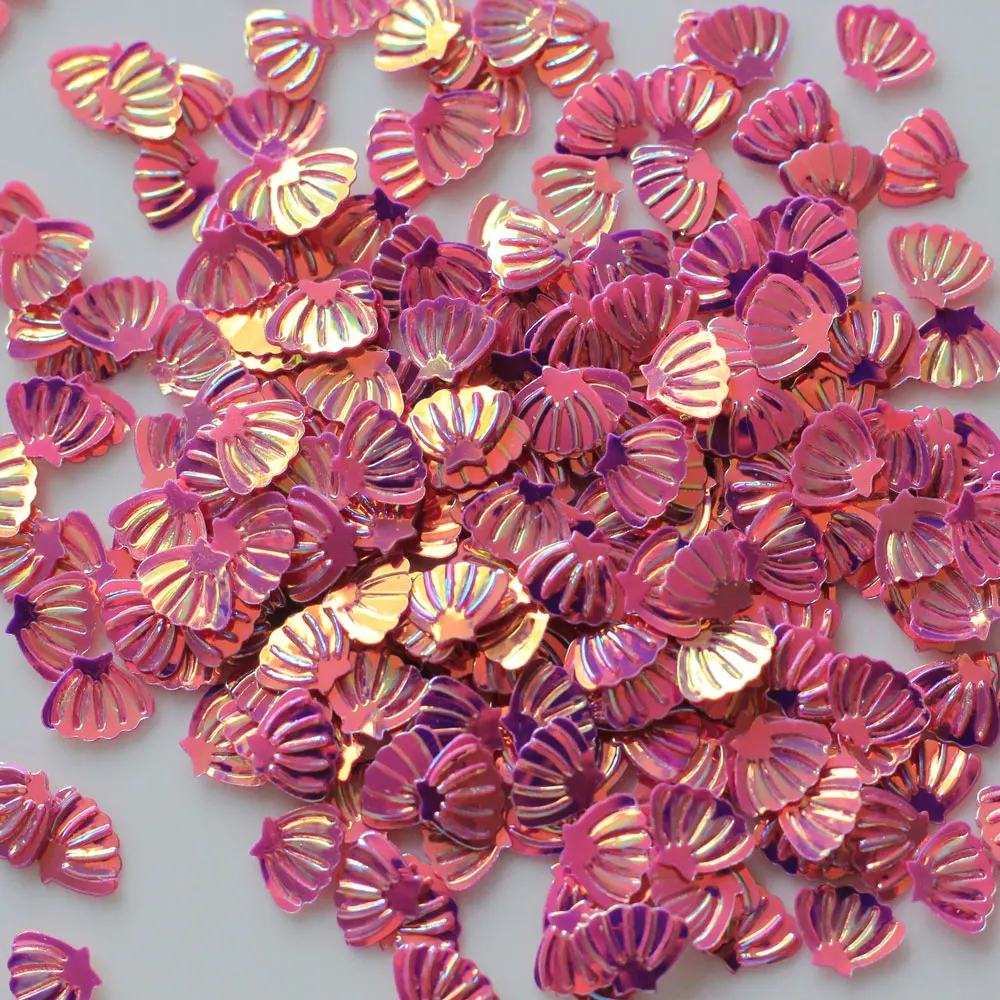 

Brilliant Colorful  Shell Sequins Slime Confetti For DIY Crafts Scrapbook Wedding Decor, Many designs can choose