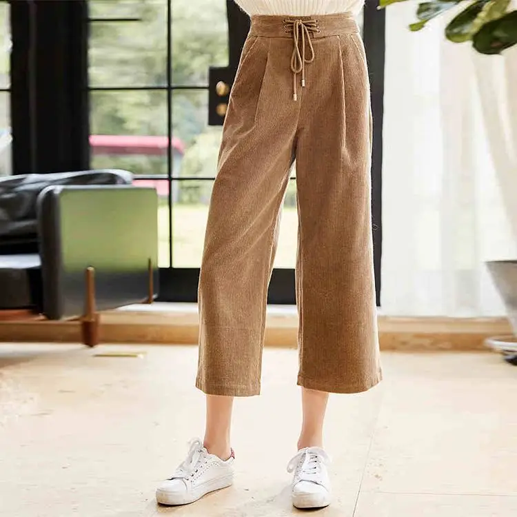 

Latest Fashion clothing women's wide leg pants lady pants